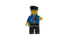 Lego® TRAIN Railway 9V RC Minifig Conductor Engine Driver BLUE WITH TIE