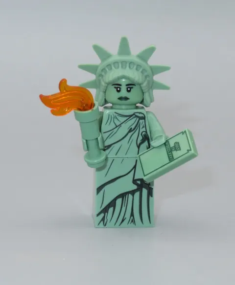 LEGO Lady Liberty statue minifigure Collectible Series CMF 6 complete