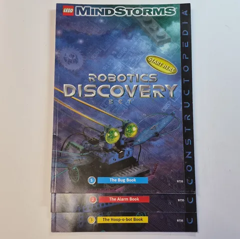LEGO Mindstorms Robotics Discovery Set 9735 Manual Lot Books 1-3 + Card