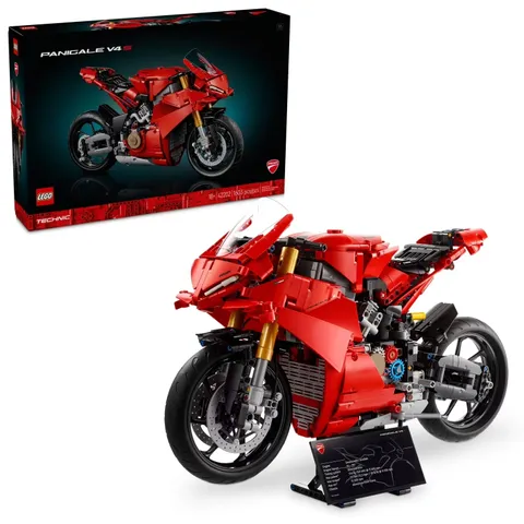 Lego 42202 Technic Ducati Panigale V4 S Motorcycle Building Set Collectible