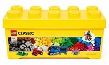 LEGO Classic 2015 Yellow Storage Brick Bin Box w/ Lid 14" x 7" x 5.5" 