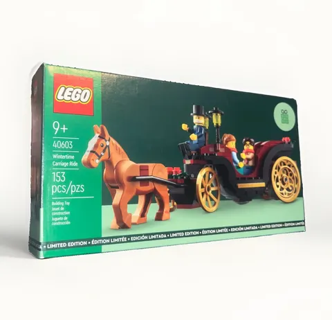 ✅ NEW LEGO GWP Wintertime Carriage Ride Set 40603 Limited Edition *SHIPS FAST!!*