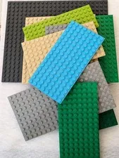 Lego Baseplate Lot Of 11 - Range Of Colors And Sizes
