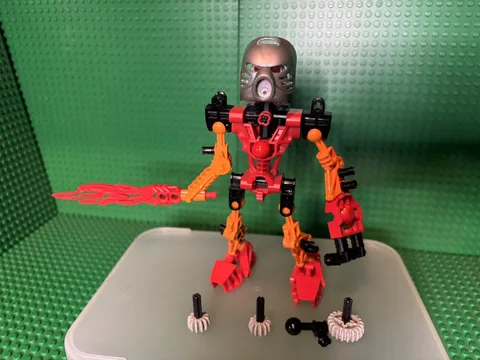 LEGO Bionicle Toa Tahu 8534, Replaced Mask, Read Description