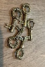 LEGO Lot of 5 Minifigure Utensil Keys Tarnished GOLD Castle Harry Potter Pirate