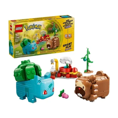Lego Pokemon Smart Play Set 72155 Berry Bash with Bulbasaur and Bidoof NEW