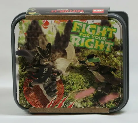 LEGO Ninjago Lunchbox Food Storage Box "Fight for your Right" Ninja Movie 4050 +