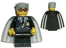 Lego hp021 Madam Rolanda Hooch Black Outfit Cape with White Stripes D826