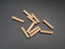 LEGO - 10x - Technic Rod - Axle 3L with Stud - Dark Tan - Dark Beige - 6587