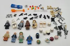 Lego Star Wars Minifigures  Accessories Helmets Mixed Lot Chewbacca Ewok Trooper