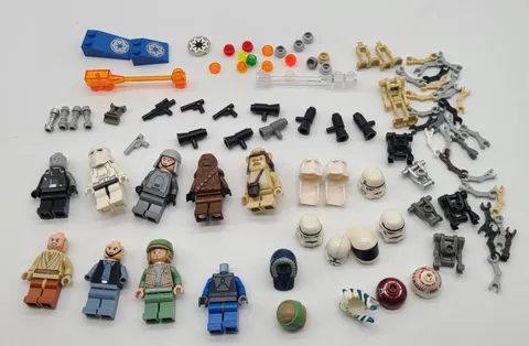 Lego Star Wars Minifigures  Accessories Helmets Mixed Lot Chewbacca Ewok Trooper