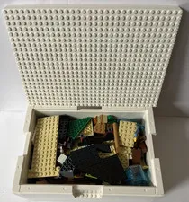 LEGO IKEA BYGGLEK 10" X 7" X 4.5" White Storage Box w/ Lid Filled w/ Lego Pieces