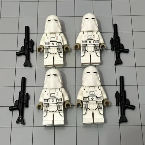 LEGO Star Wars Hoth Snowtroopers Minifig Lot Of 4  Guns AT-AT 75288 E3 56