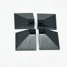 3675 LEGO Parts Slope 33 3x3 Double Convex BLACK (4)