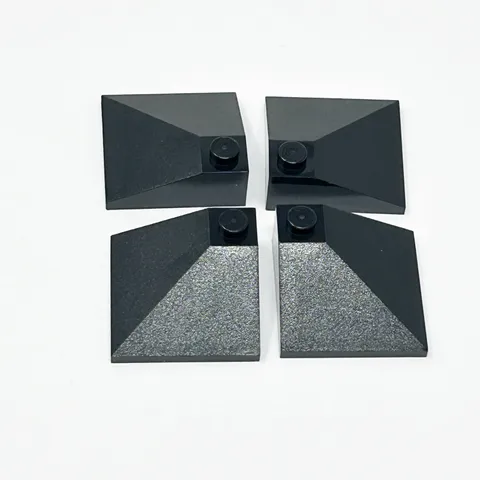 3675 LEGO Parts Slope 33 3x3 Double Convex BLACK (4)