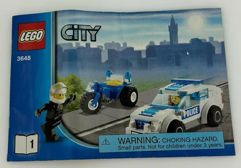 Lego Instructional Manual Only Lego City 3648 Booklet #1