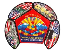 BOY SCOUT BSA CAPITOL AREA COUNCIL OA 99 2026 JAMBOREE 5-PATCH JSP CSP LEGO SET!