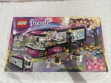 UNOPENED Retired LEGO Friends: Pop Star Tour Bus 41106 - 682 Pieces 