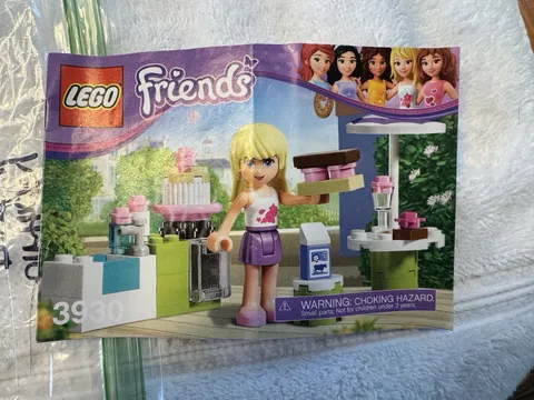 LEGO Friends 3930 Mini Bulk Parts Lot w/ Instructions 39pcs Multicolor Bag