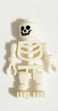 LEGO Skeleton Minifigure White Plastic Age 4+ LEGO Skeleton Minifigure