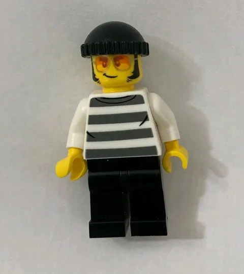LEGO Police City Bandit Crook Male Prison Minifigure cty1558