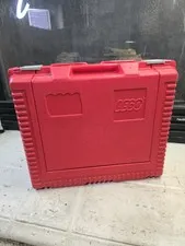 Vintage LEGO Red Hard Plastic Carrying Case Storage Container 1985 