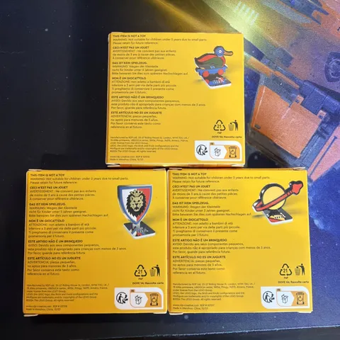Lego Insiders Magnets Complete Set of 3 (Classic Space/ Castle/ Wooden Duck)