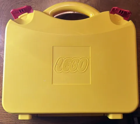 Lego Carrying Case and Storage Container Yellow with Moveable Dividers, Used