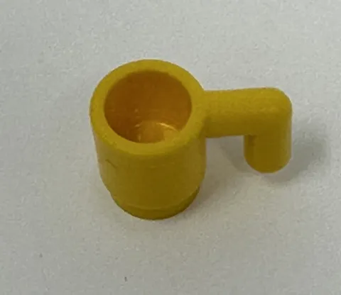 Lego Yellow Minifigure Cup Mug Utensil Food Drink Dish 3899