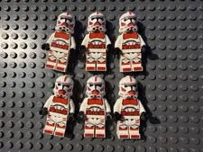 LEGO Star Wars Clone Trooper Minifigure Lot - 6x Shock Troopers