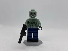 Lego - Killer Croc (Sand Green) 2006 Custom (UV Printed BAT009) Minifigure