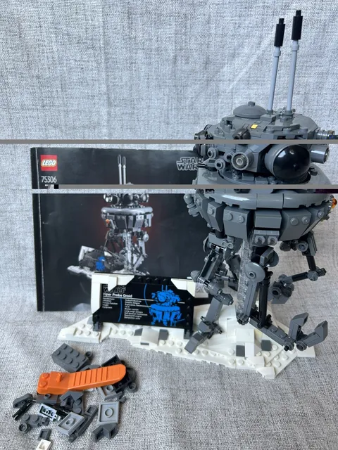 LEGO Star Wars Imperial Probe Droid 75306 w/ Stand & Plate + Manual - Ships Fast