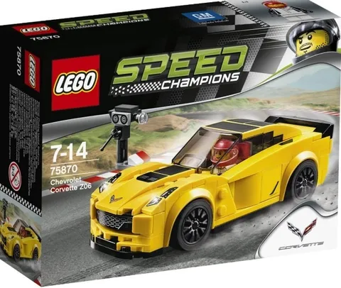LEGO SPEED CHAMPIONS: Chevrolet Corvette Z06 (75870) Sealed New In Box!