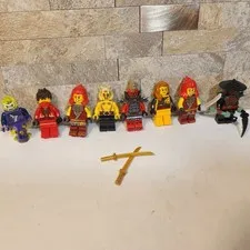LEGO Ninjago Minifigure Lot Kai Vermillion Ghost Warrior 8 Figures Accessories