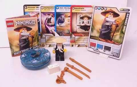 Lego 2255 Sensei Wu NINJAGO The Golden Weapons Spinner 100% Complete
