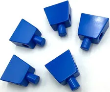 Lego 5 New Blue Minifigure Torsos Plain Parts