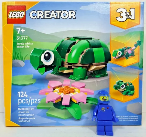 LEGO 31377 Creator 3 in 1 Turtle with a Water Lily New Sealed Frog Gecko NISB
