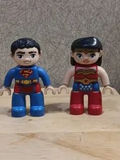 LEGO Duplo Wonder Woman & Superman Figures DC Comics 