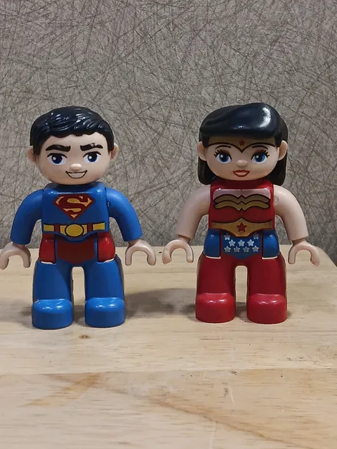 LEGO Duplo Wonder Woman & Superman Figures DC Comics 