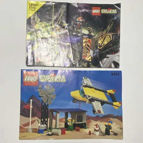 Vintage LEGO Instruction Manual Lot of 2 – Set 6444 Outback Airstrip & Space/UFO