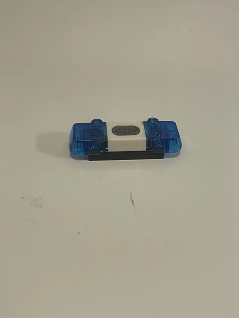 LEGO Light & Siren Sound Bar 2x6x1 Police Fire Rescue Trans Dark Blue 2x4 Base 