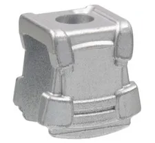 LEGO Metallic Silver Minifigure Armor Breastplate with Back Stud 85961 Used Genu