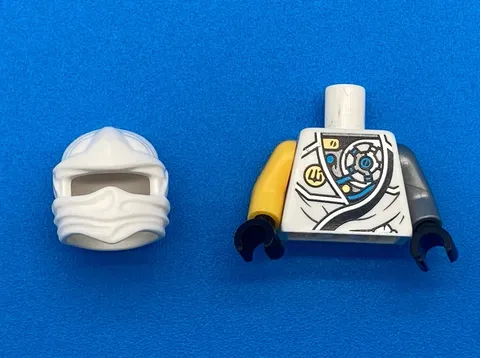 LEGO Ninjago Zane Minifig Tournament Robe (Torso & Headwrap), NJO228 853544