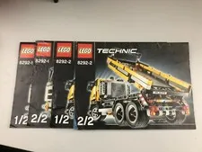 Lego Technic 8292 Cherry Picker Dump Truck Instruction Manuals 1-4 Good Cond