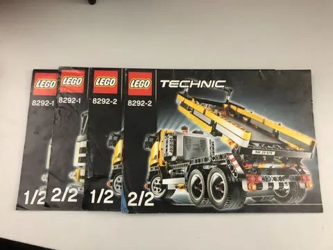 Lego Technic 8292 Cherry Picker Dump Truck Instruction Manuals 1-4 Good Cond