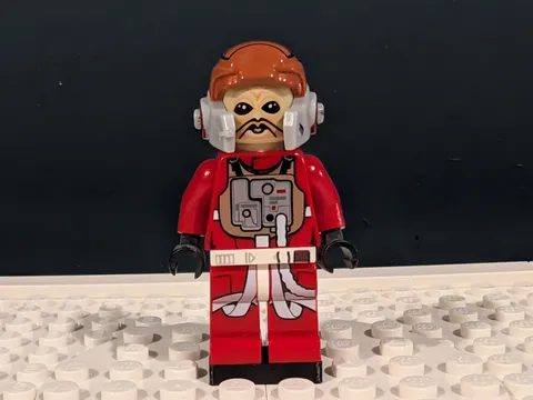 LEGO Star Wars Minifigure Ten Numb Red Jumpsuit SW0556 From Set 75050 B-Wing