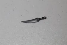 LEGO - Minifig, Weapon Sword, Scythe Blade w/ Clip Pommel - Dark Bluish Gray