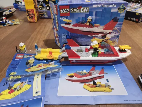 Lego 6429 Blaze Responder Town Jr Fire 100% Complete With Box, Ads, Instructions