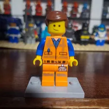 LEGO The LEGO Movie Emmet Minifigure Orange Construction Outfit Safety Vest