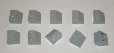 LEGO NEW 2x2 Light Bluish Grey Slope 45° (10x) 4211410 Brick 3039